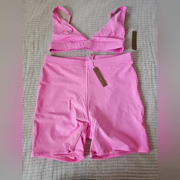 Skims swim bikini shorts set light pink large - Picture 2 of 4